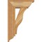 Ekena Millwork Funston Traditional Rough Sawn Bracket w/ Offset Brace, Western Red Cedar, 6"W x 14"D x 22"H BKT0604X14X22FST01RWR - alternate 3